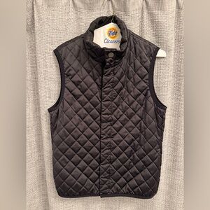 Chanel Black Quilted Vest with CC Button – Size S
